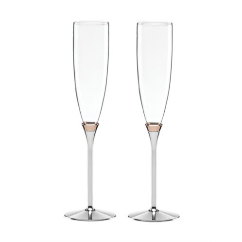 Kate spade Rosy Glow Toasting Flute Pair