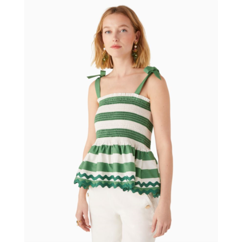 Kate spade Beach Time Stripe Smocked Top