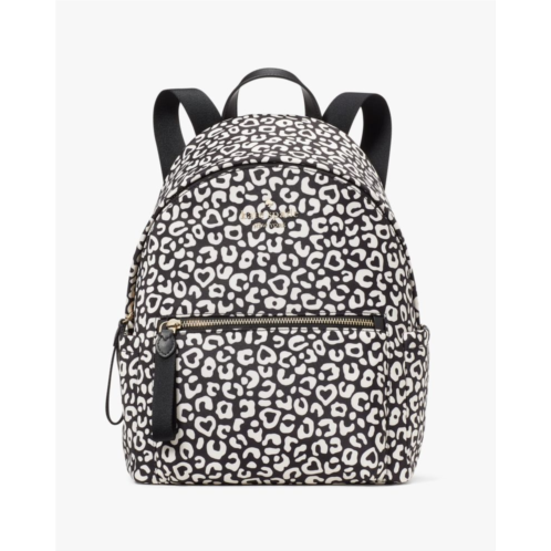 Kate spade Chelsea Leopard Heart Medium Backpack