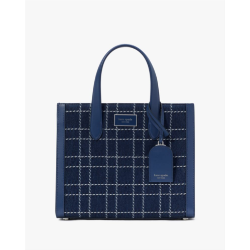 Kate spade Manhattan Denim Check Small Tote