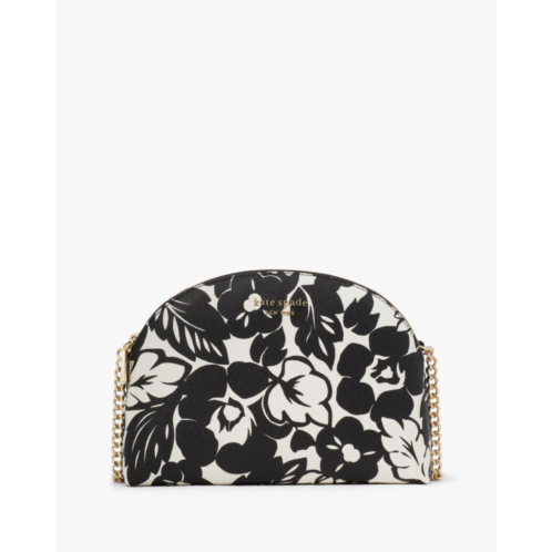 Kate spade Morgan Tropical Foliage Double Zip Dome Crossbody