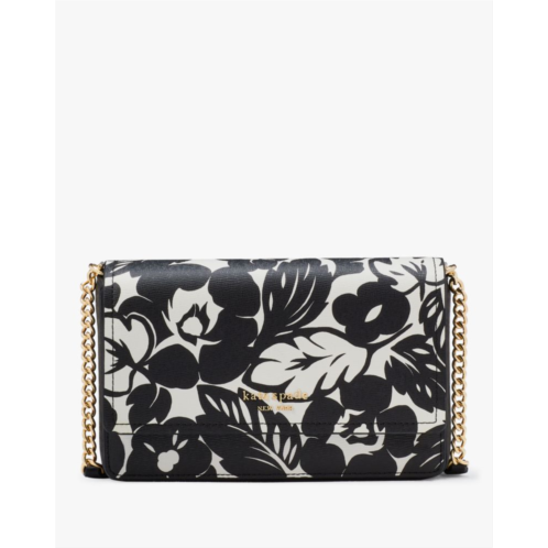 Kate spade Morgan Tropical Foliage Flap Chain Wallet