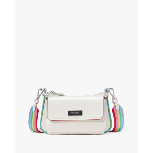 Kate spade Double Up Rainbow Trim Crossbody