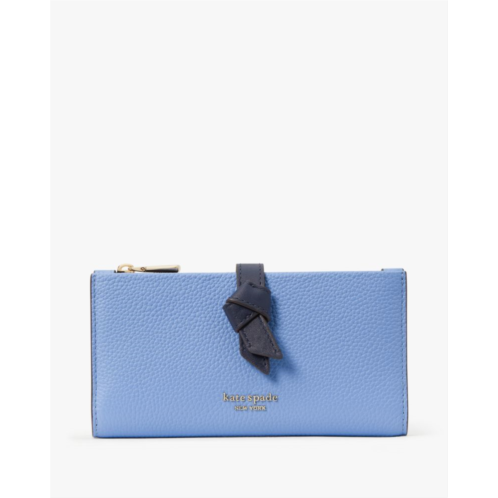 Kate spade Knott Colorblocked Zip Slim Wallet