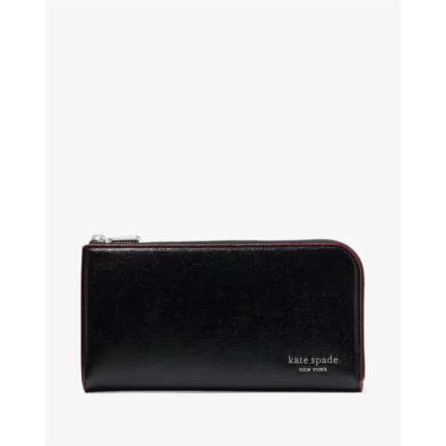 Kate spade Devin Glitter Edged Zip Around Continental Wallet