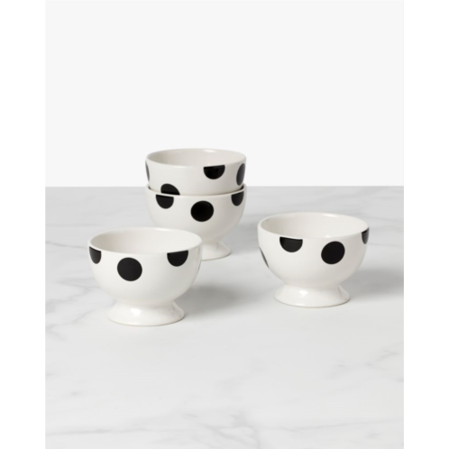 Kate spade On The Dot 4 Piece Footed Dessert Bowl Set