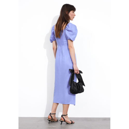 & OTHER STORIES Fitted Puff Sleeve Dress