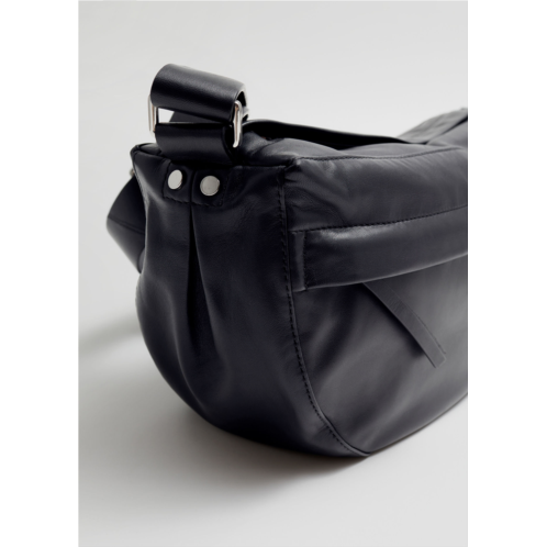 & OTHER STORIES Large Leather Crossbody Bag