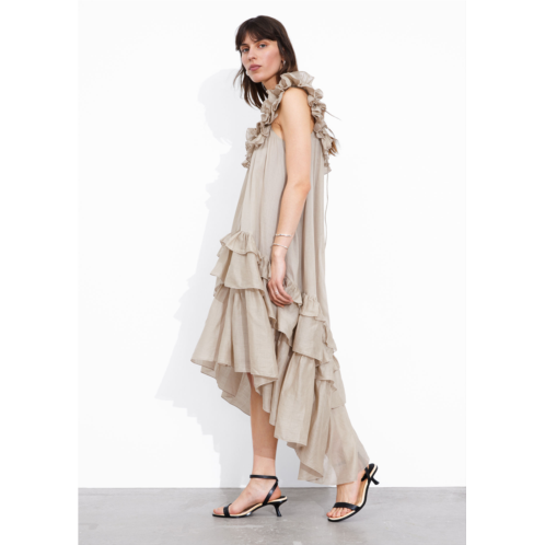 & OTHER STORIES Tiered Ruffle Midi Dress