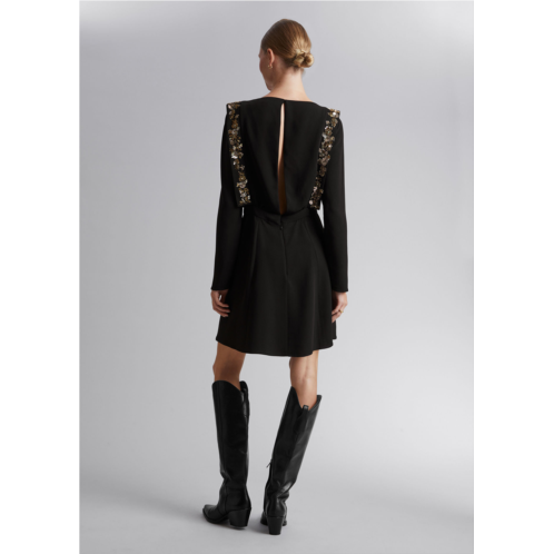 & OTHER STORIES Sequin-Embroidered Mini Dress