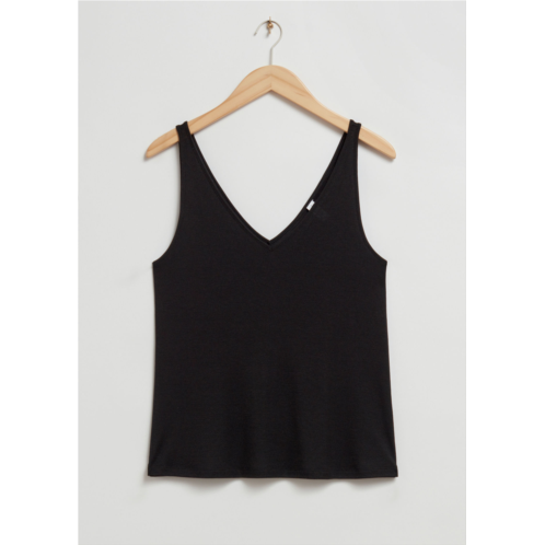 & OTHER STORIES Loose-Fit V-Neck Tank Top