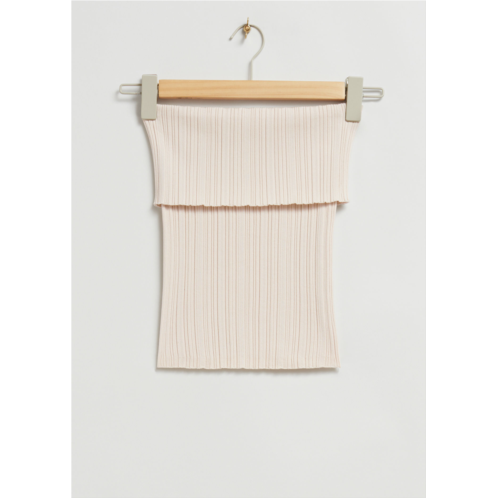 & OTHER STORIES Off-The-Shoulder Knitted Tube Top