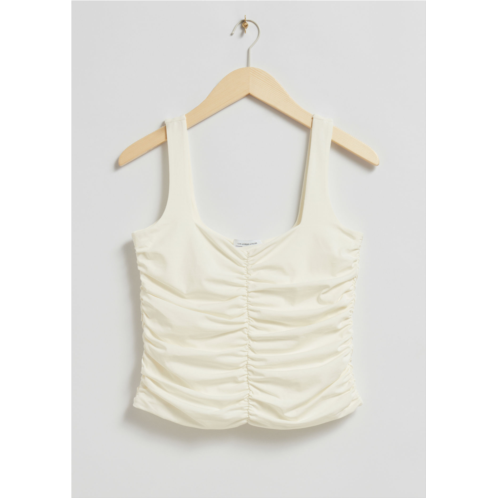 & OTHER STORIES Ruched Tank Top