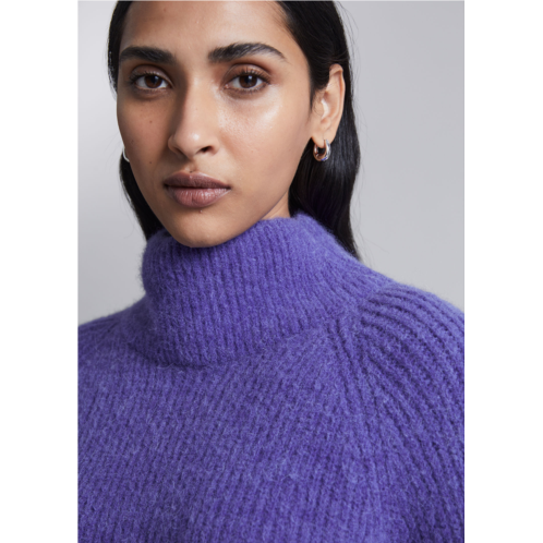 & OTHER STORIES Knitted Mock Neck Sweater