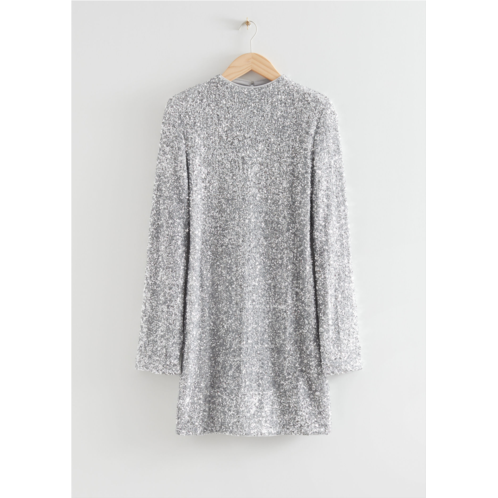 & OTHER STORIES Fitted Sequin Mini Dress