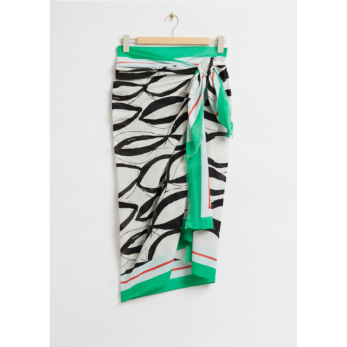 & OTHER STORIES Geometric Patterned Sarong