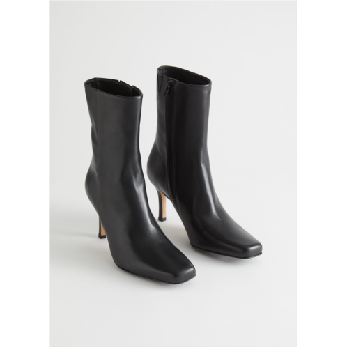 & OTHER STORIES Thin Heel Leather Boots