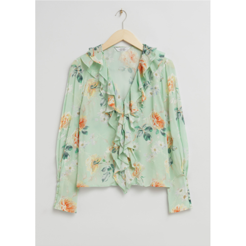 & OTHER STORIES Fitted Frilled Collar Blouse