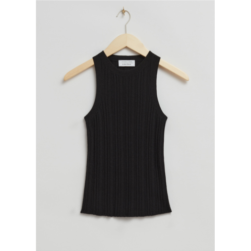 & OTHER STORIES Fitted Ribbed Tank Top