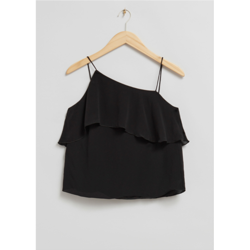 & OTHER STORIES Diagnol Frilled Detail Strappy Top