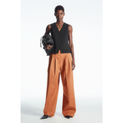 Cos WIDE-LEG TAILORED TWILL PANTS
