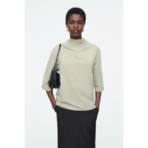 Cos TIE-NECK JERSEY TOP