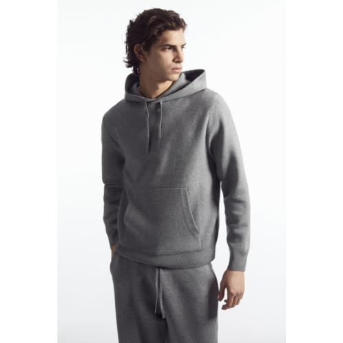 Cos RELAXED-FIT KNITTED HOODIE