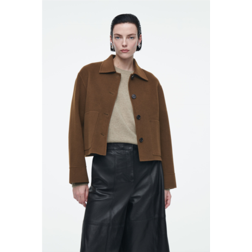 Cos BOXY DOUBLE-FACED WOOL JACKET