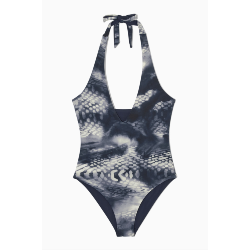 Cos REVERSIBLE PRINTED PLUNGE SWIMSUIT