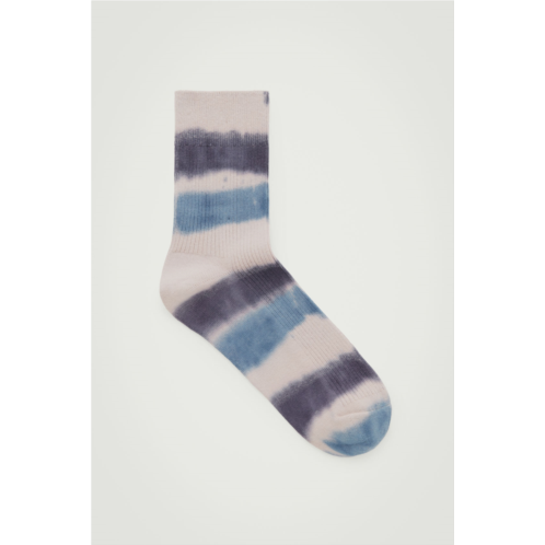 Cos RIBBED TIE-DYE SOCKS