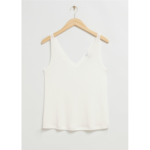& OTHER STORIES Loose-Fit V-Neck Tank Top