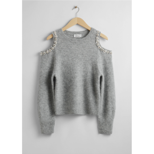 & OTHER STORIES Cut-Out Knit Sweater