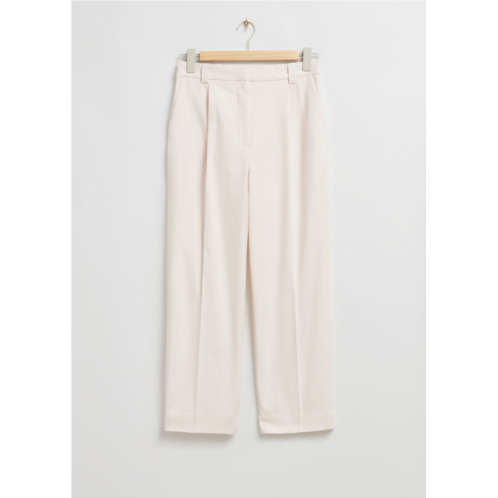 & OTHER STORIES Pleated Straight Leg Trousers