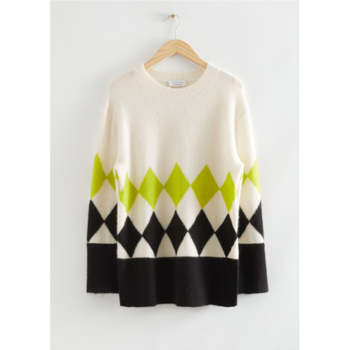 & OTHER STORIES Argyle Knit Sweater