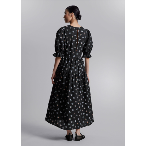 & OTHER STORIES Puff-Sleeve Midi Dress