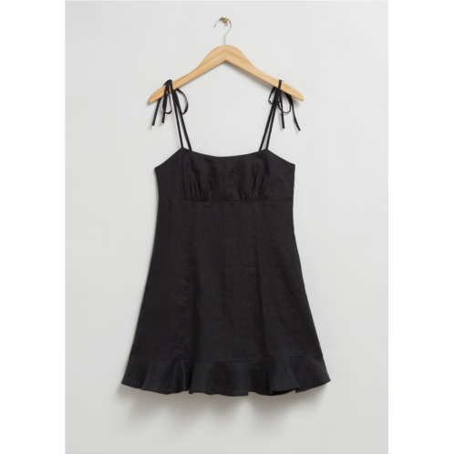 & OTHER STORIES Strappy Linen Mini Dress
