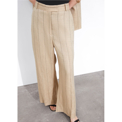 & OTHER STORIES Wide Linen-Blend Trousers