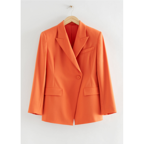 & OTHER STORIES Double-Breasted Asymmetric Blazer