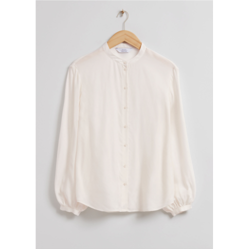& OTHER STORIES Loose-Fit Round Neck Blouse