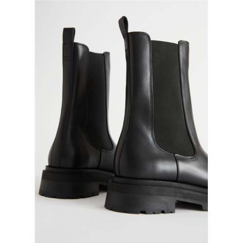 & OTHER STORIES Chunky Chelsea Leather Boots