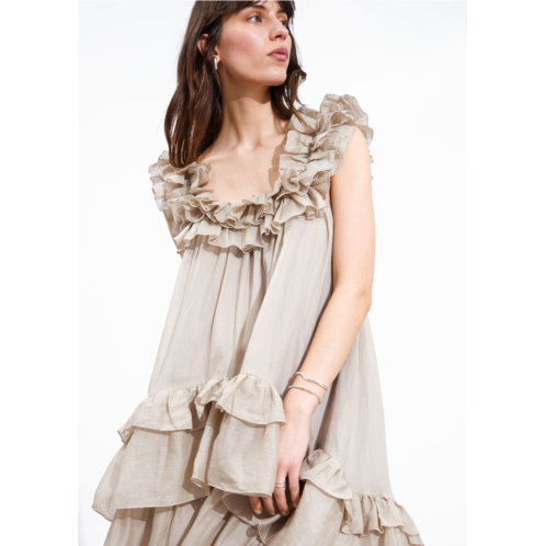 & OTHER STORIES Tiered Ruffle Midi Dress