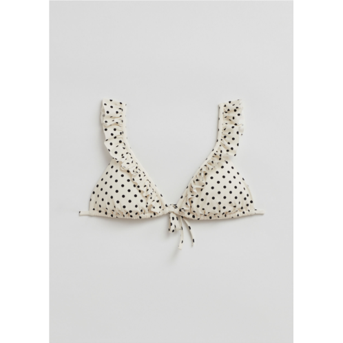& OTHER STORIES Frilled Triangle Bikini Top