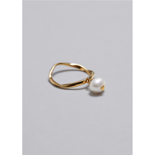& OTHER STORIES Dangle Pearl Ring