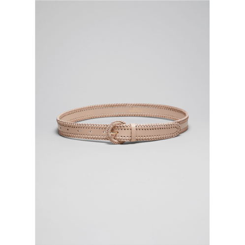 & OTHER STORIES Braided Leather Belt