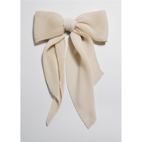 & OTHER STORIES Pleated Bow Hair Clip
