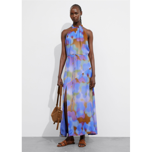 & OTHER STORIES Printed Halterneck Maxi Dress