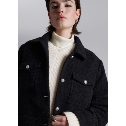 & OTHER STORIES Buttoned Boucle Jacket