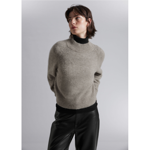 & OTHER STORIES Mock Neck Wool Sweater
