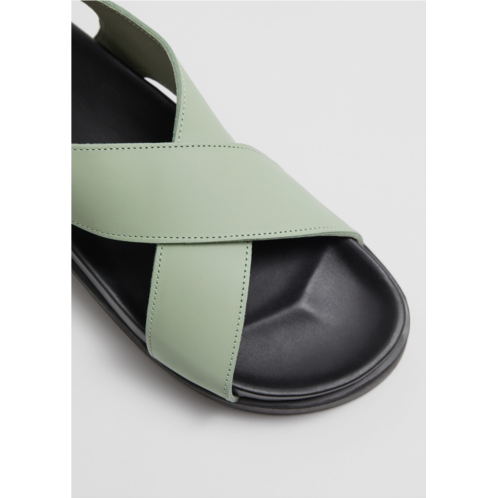 & OTHER STORIES Criss-Cross Leather Sandals