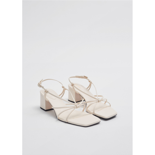 & OTHER STORIES Strappy Knotted Leather Sandals